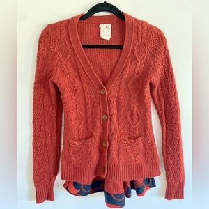 Anthropologie cable knit sweater XS